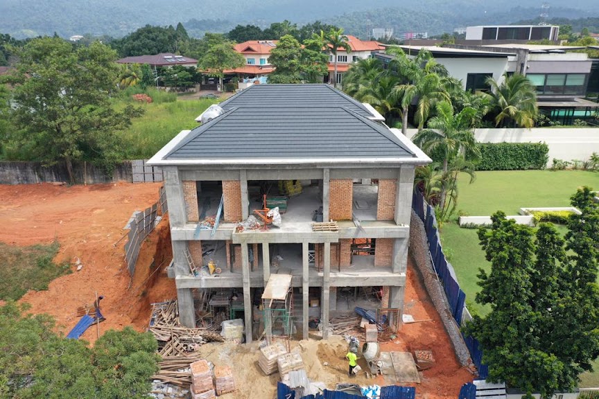 Roof Covering with brickworks